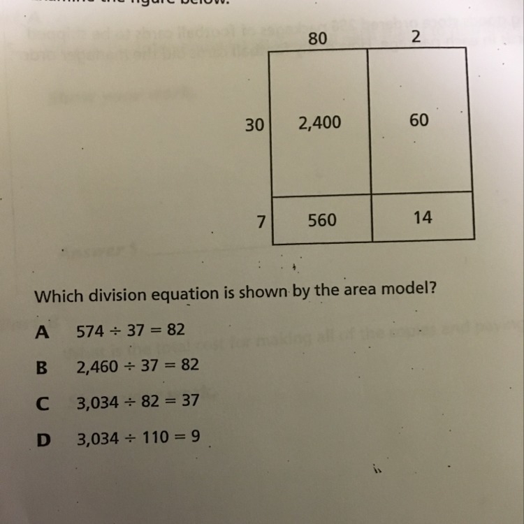 Which division equation is shown by the area model?-example-1