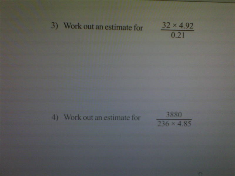 Estimating please show all working out please!! don't use a calculator- topic is called-example-1