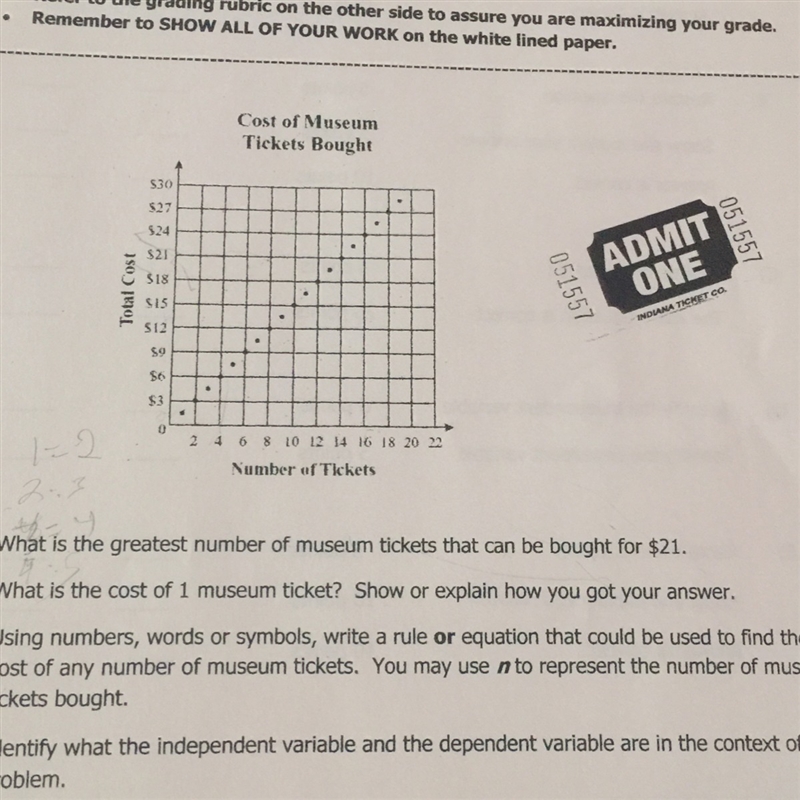 What is the cost of one ticket ?-example-1