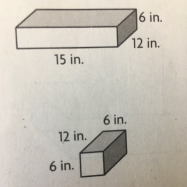 Suppose you take the small prism and stack it on top of the larger prism. What will-example-1