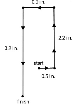 If the total distance that she ran is 11.56 miles, how many miles does 1 inch on her-example-1