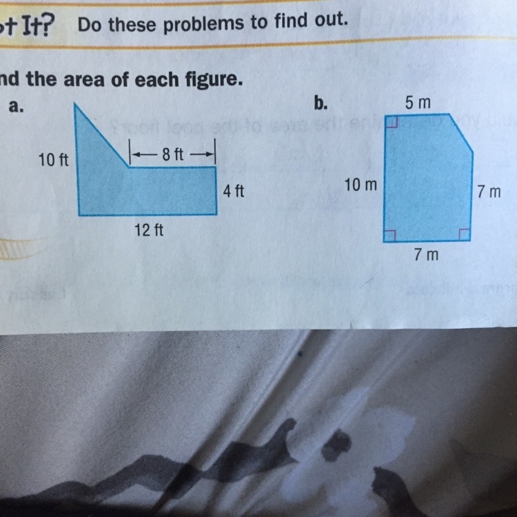 Find the area of each figure.-example-1