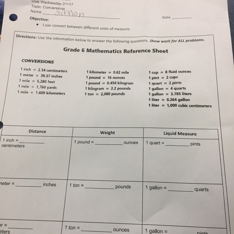 How do you convert between different units of measure-example-1