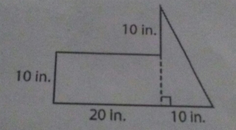 What is the area of the figure below?-example-1