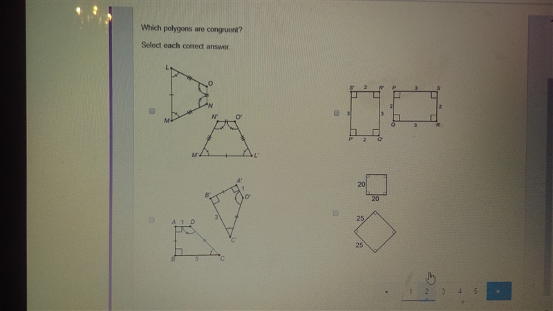 Help plzzzz. Which polygons are congruent?-example-1