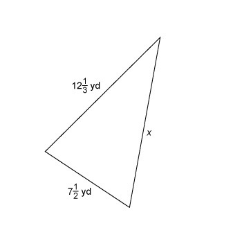 Plz help me!    The perimeter of the triangle shown is 34 yd. What is the value of-example-1