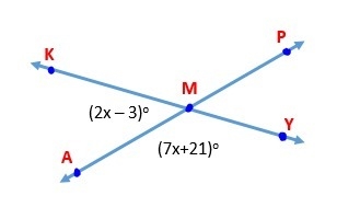 Find the measure of the complement of angle KMA.-example-1