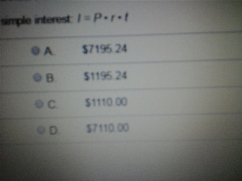 How much simple interest is earned on $6000 principal , with an annual interest rate-example-1