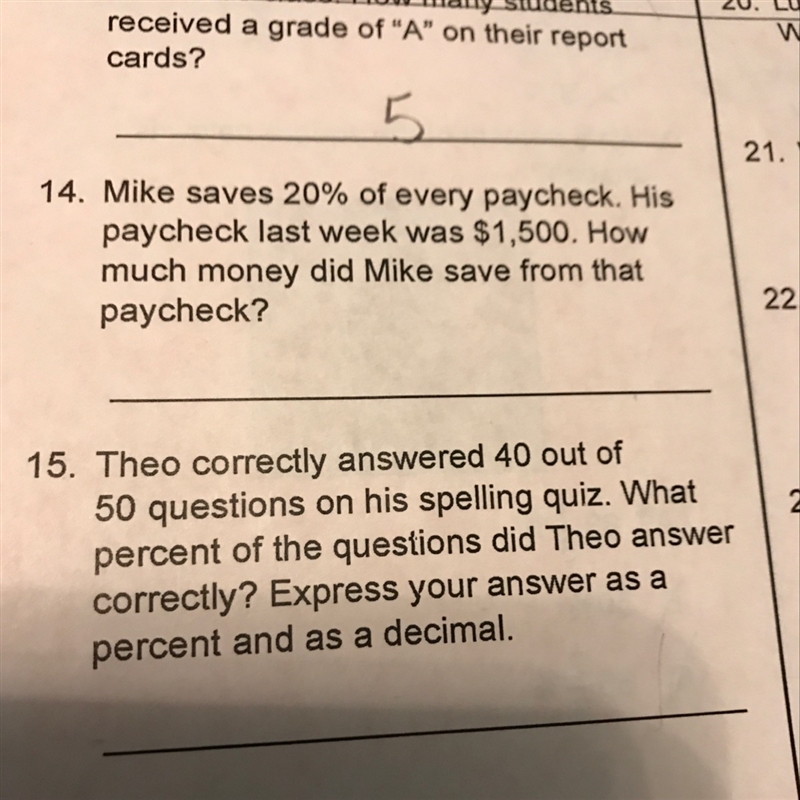 Need help with 14 and 15-example-1