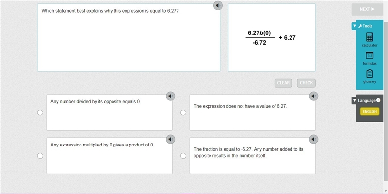 Which statement best explains why this expression is equal to 6.27?-example-1