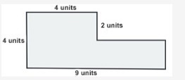 For the correct answer gets medal!!!!! An irregular polygon is shown below: The area-example-1