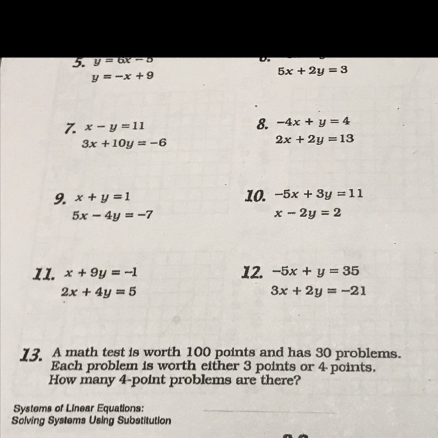 #13 how do I make the two equations and solve for the missing variables-example-1