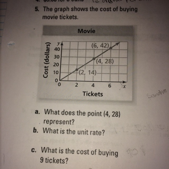 Need help on 5 and a and b please help and is c right?-example-1