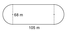 This figure consists of two semicircles and a rectangle. What is the perimeter of-example-1