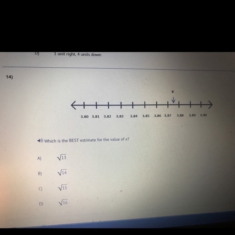 What is the best estimate for the value of x-example-1