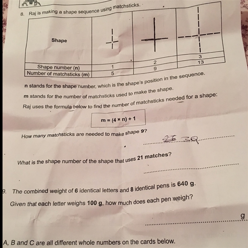 Hi , I am stuck on the algebra homework and I really don't get questions nine and-example-1