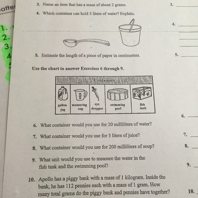 I also have 2 more questions. What metric unit should you use to measure the mass-example-1