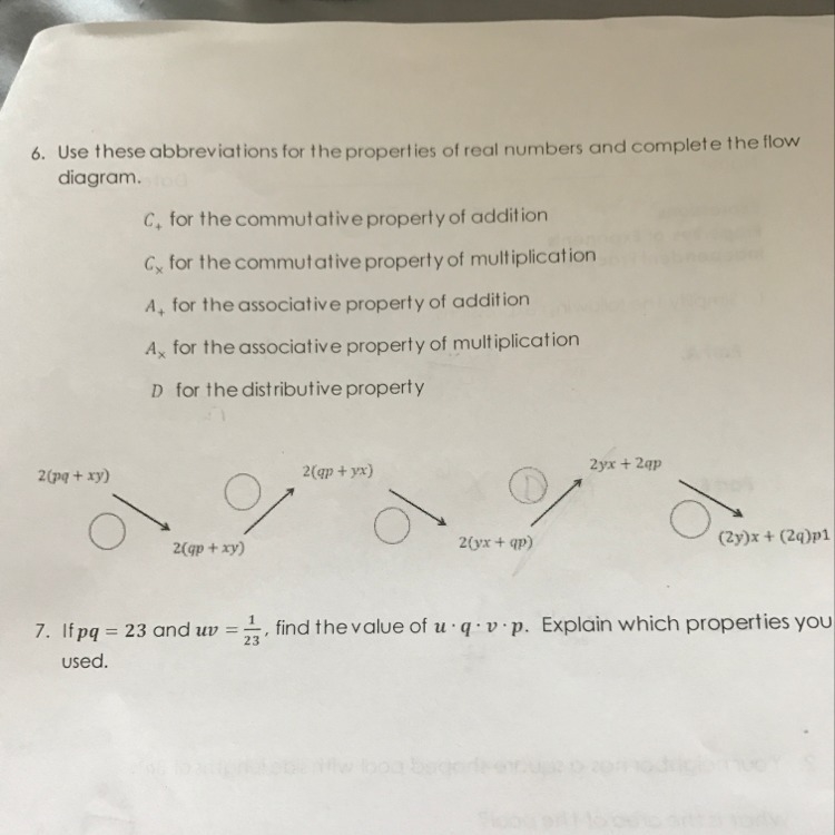 I need help with questions 6 and 7-example-1