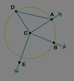 Which geometric figures are drawn on the diagram? Check all that apply. ∠ABC ∠BCE-example-1