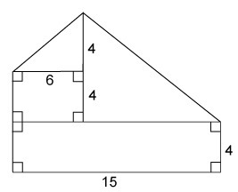 The figure is made up of 2 rectangles and 2 right triangles. What is the area of the-example-1