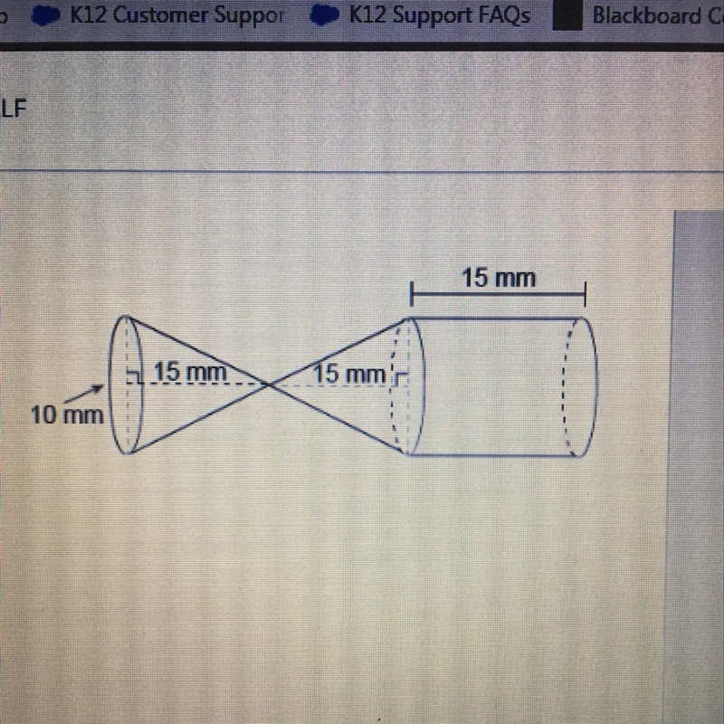 The figure is made up of two cones in the cylinder. Both cons in the cylinder have-example-1