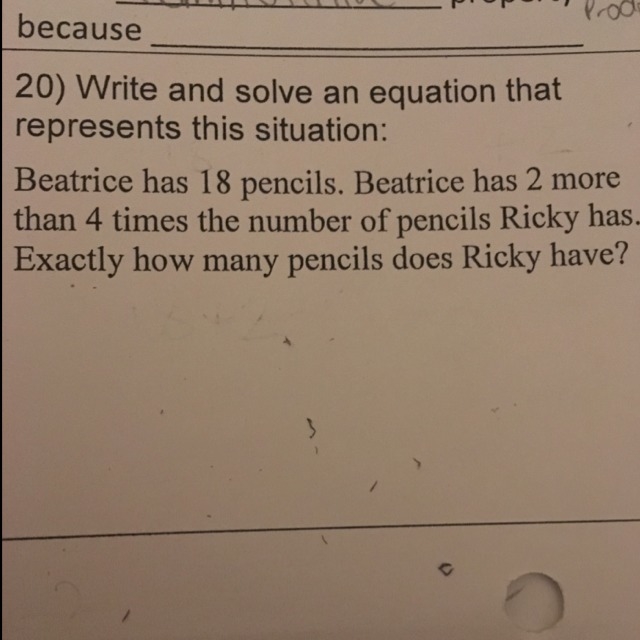 Plz give me an equation that represents this that I could solve for this problem.-example-1