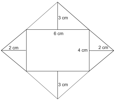 PLEASE HELP.An envelope is pulled apart to create this figure. What is the total surface-example-1