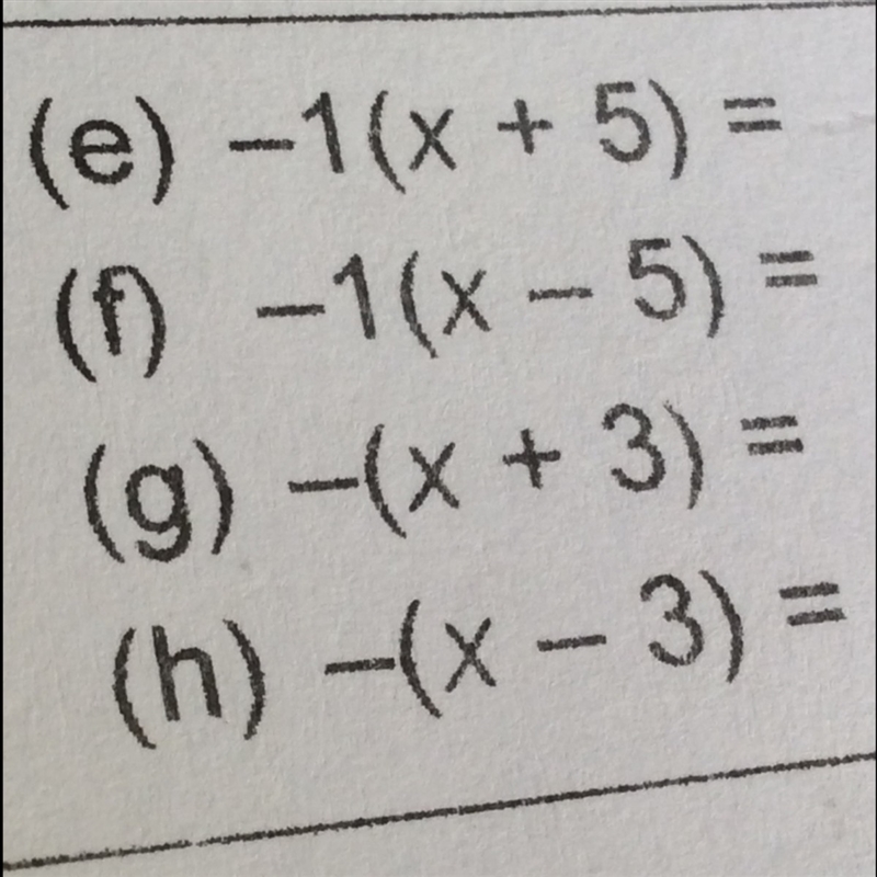 Find the equivalent expression for each of the following (and please explain)-example-1