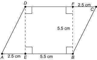 What is the area of this parallelogram? 20 points-example-1