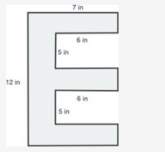 Please help @Nopinkiepie and @Oretummy Calculate the area of the irregular polygon-example-1