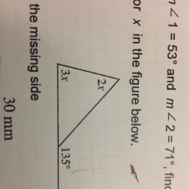 Solve for x in the figure below-example-1