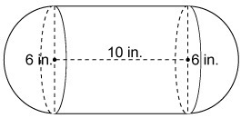 Need answers fast please The figure is made up of 2 hemispheres and a cylinder. What-example-1