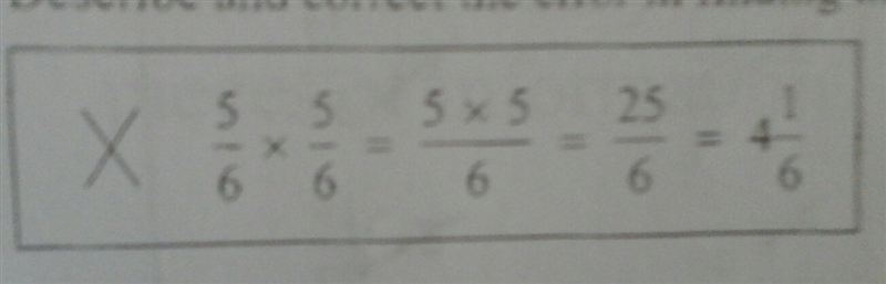 Find the error and the correct answer thx-example-1