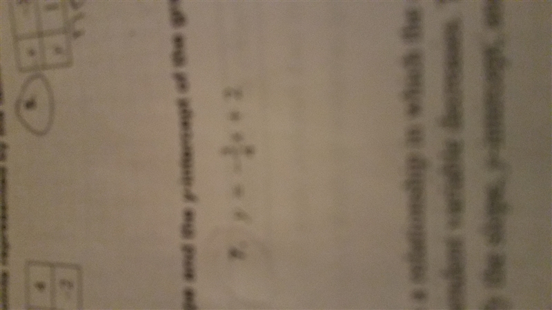 Find the slope and the year intercept of the graph if the linear equation.-example-1