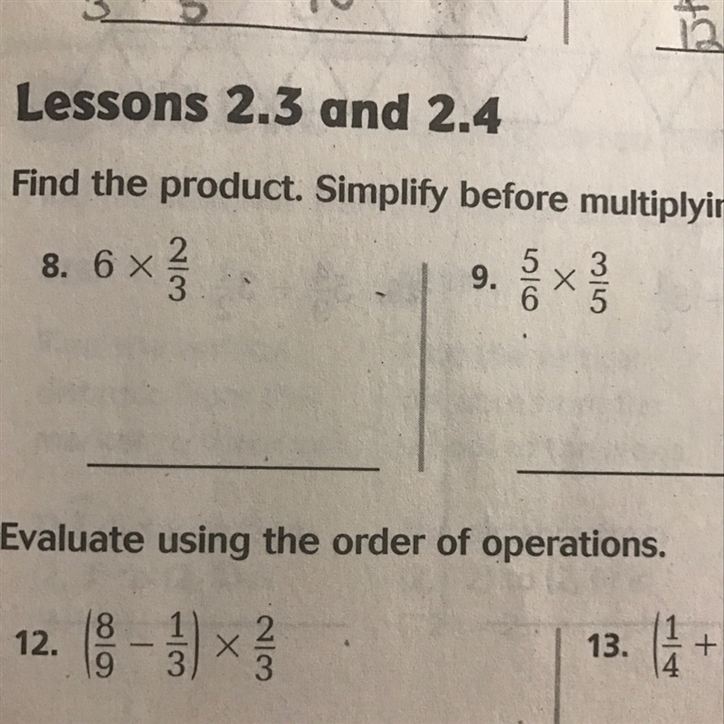 How do I simplify before multiplying-example-1