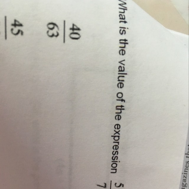 What is the value of the expression 5/7 divided by 8/9-example-1