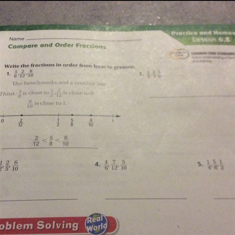 If u can't see, 2 is 1/5, 2/3, 5/8....... 3 is 1/2, 2/5, 6/10........ 4 is 4/6, 7/12, 5/10 and-example-1