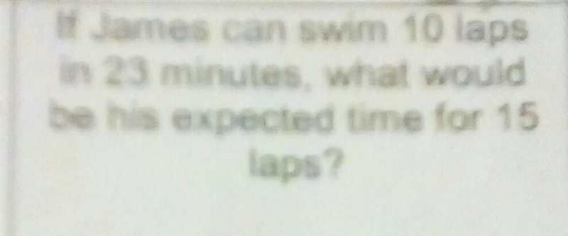 What would be his expected time for 15 laps-example-1