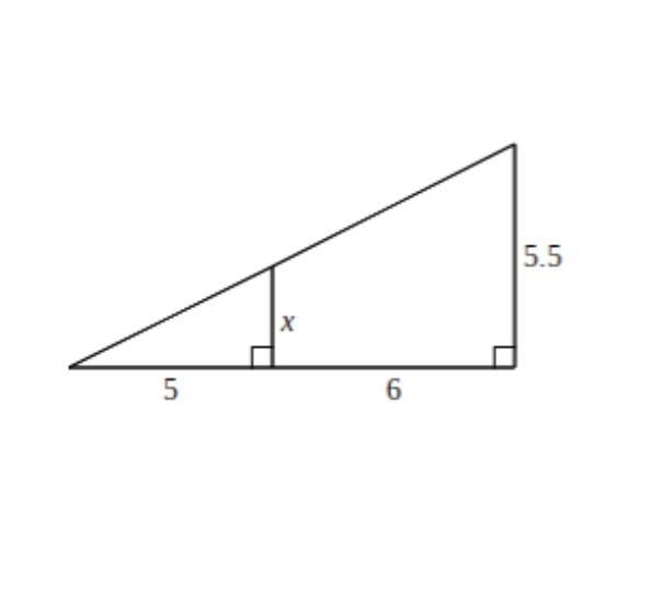 Find the length of x-example-1