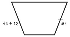 The marked sides have equal lengths. What is the value of x?-example-1