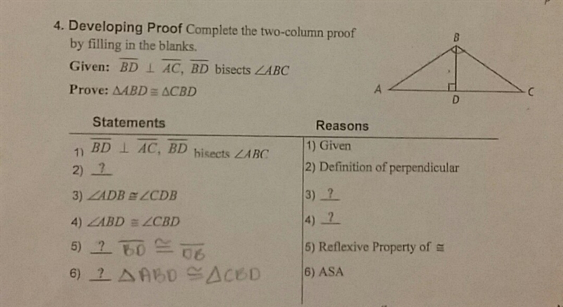 What is the reason that <ABD is congruent to <CBD?-example-1