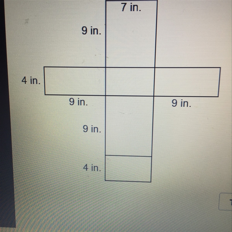 Which faces have an area of 28in squared-example-1