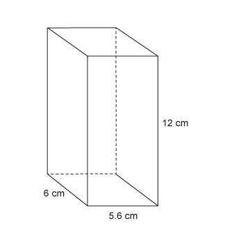 Find the volume of the prism. A. 23.6 cm3 B. 70.8 cm3 C. 201.6 cm3 D. 403.2 cm3-example-1