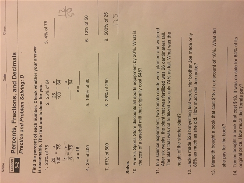 Please help with this problem how to solve from percent to fraction?-example-1