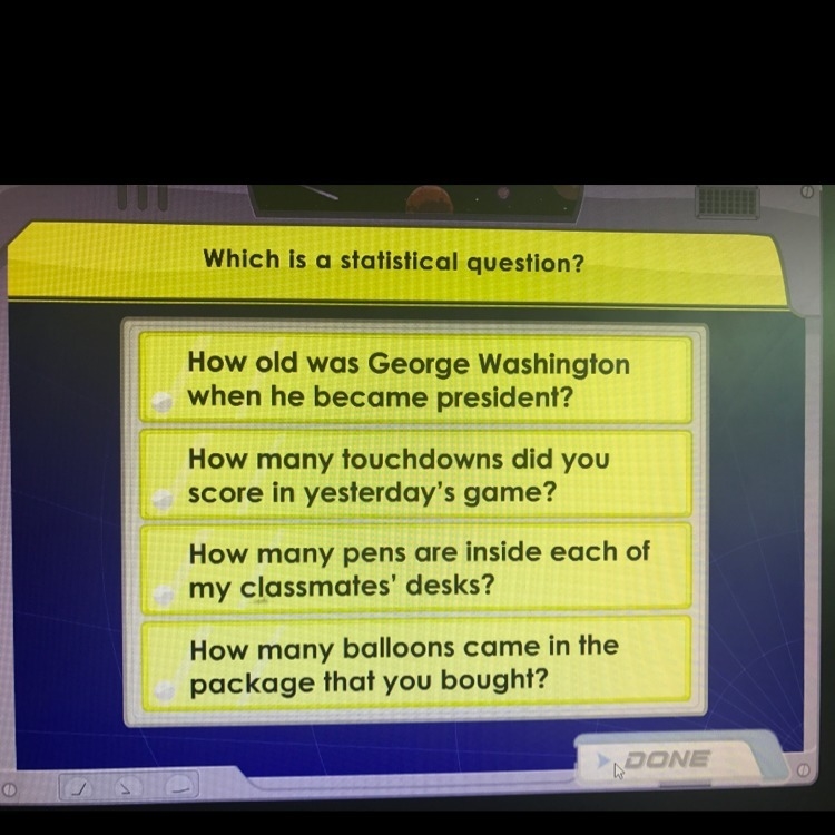 Which is a statistical question?-example-1