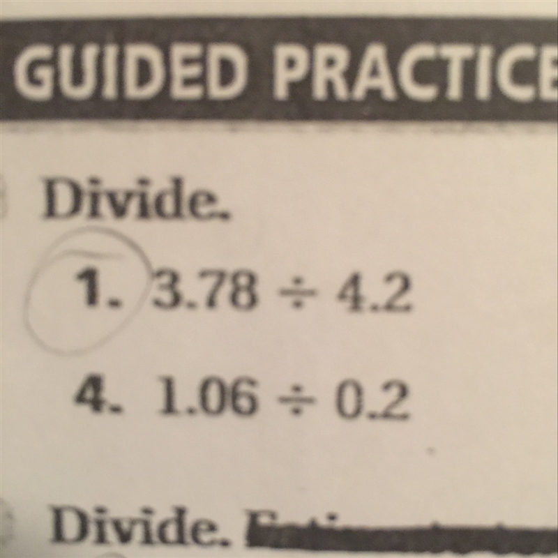 What is 3.78 divided by 4.2?-example-1