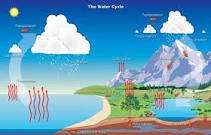 Planet Earth is called the blue planet because it has so much water. Water drives-example-1