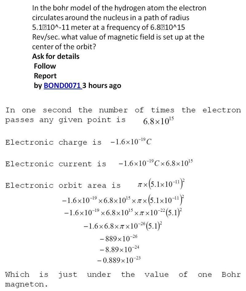 In the bohr model of the hydrogen atom the electron circulates around the nucleus-example-1