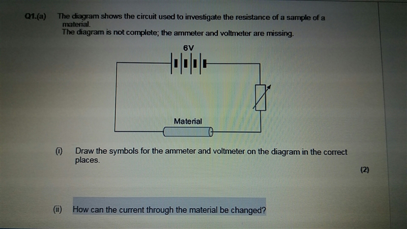 How can the current through the material be changed? thx :)-example-1