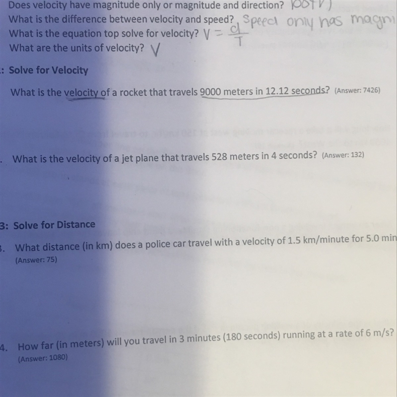 What is the velocity of a rocket that travels 9000 meters in 12.12 seconds-example-1